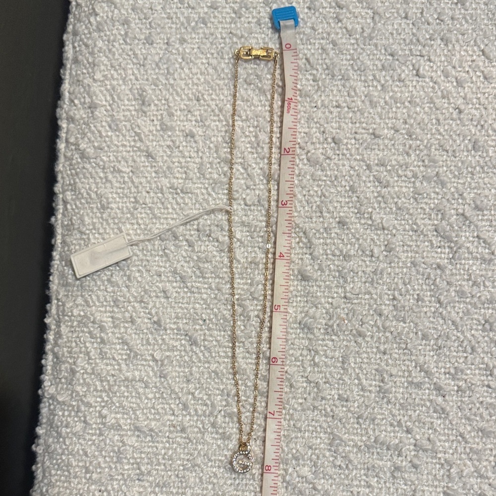 Givenchy Gold Necklace with Crystal Pendant - Picture 7 of 7